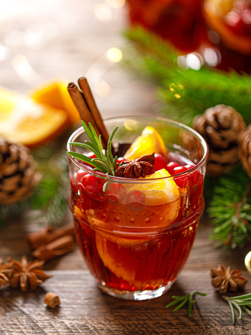 Christmas themed seasonal cocktails